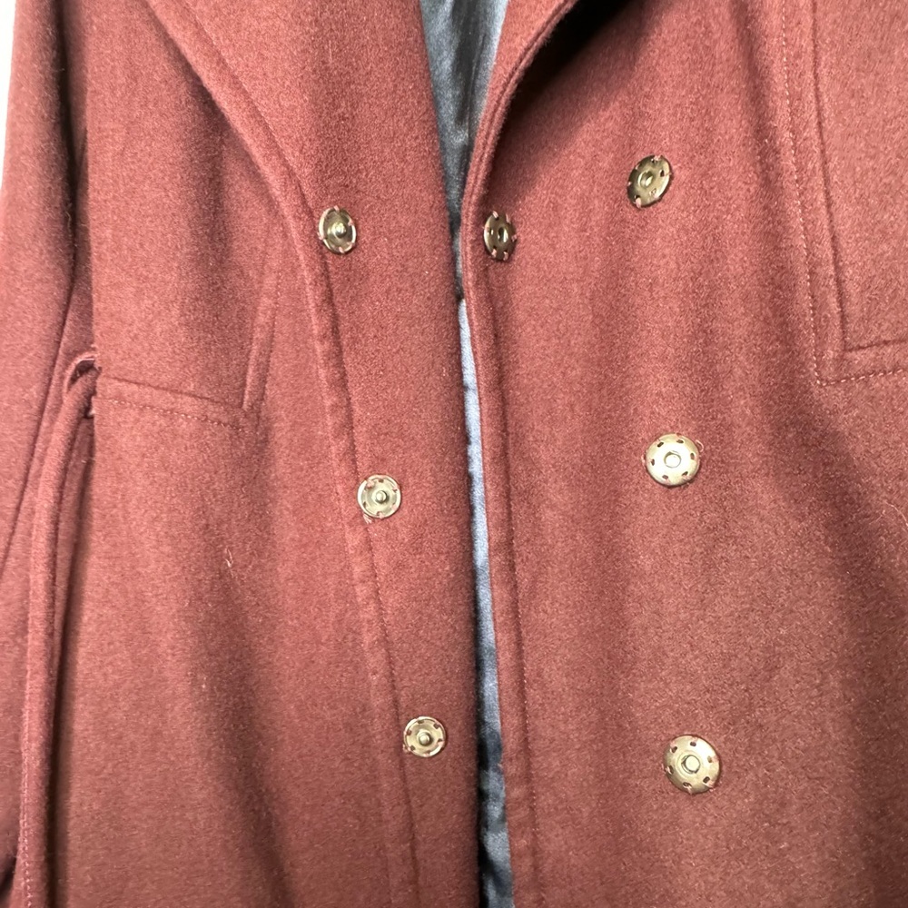 LAUNDRY BY SHELLI SEGAL Wine‎ Red Womans Coat XXL - Picture 4 of 7
